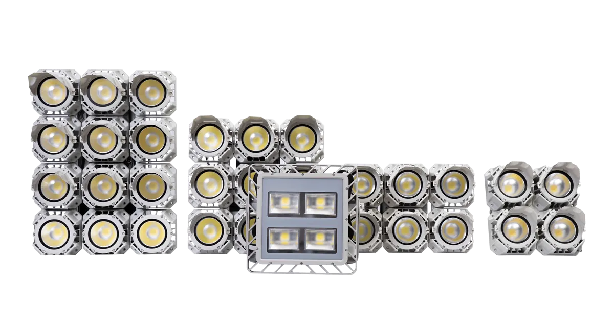 SolarOne LED product lineup including stadium and industrial luminaires