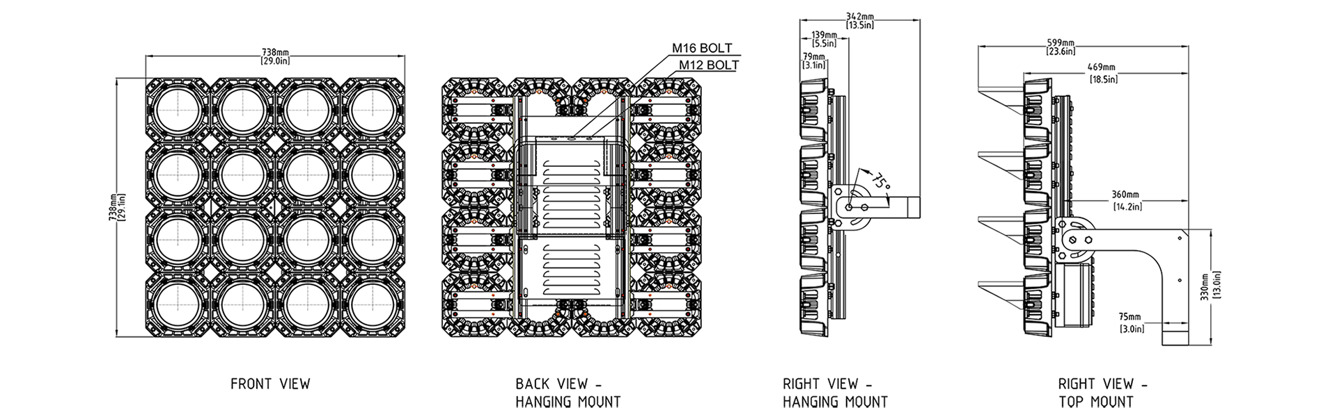 FL16M — dimensions