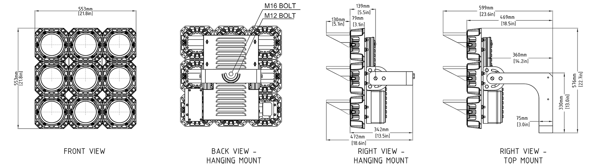 FL9M — dimensions