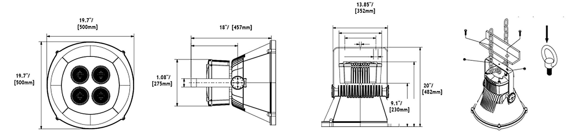 RT500HB — dimensions