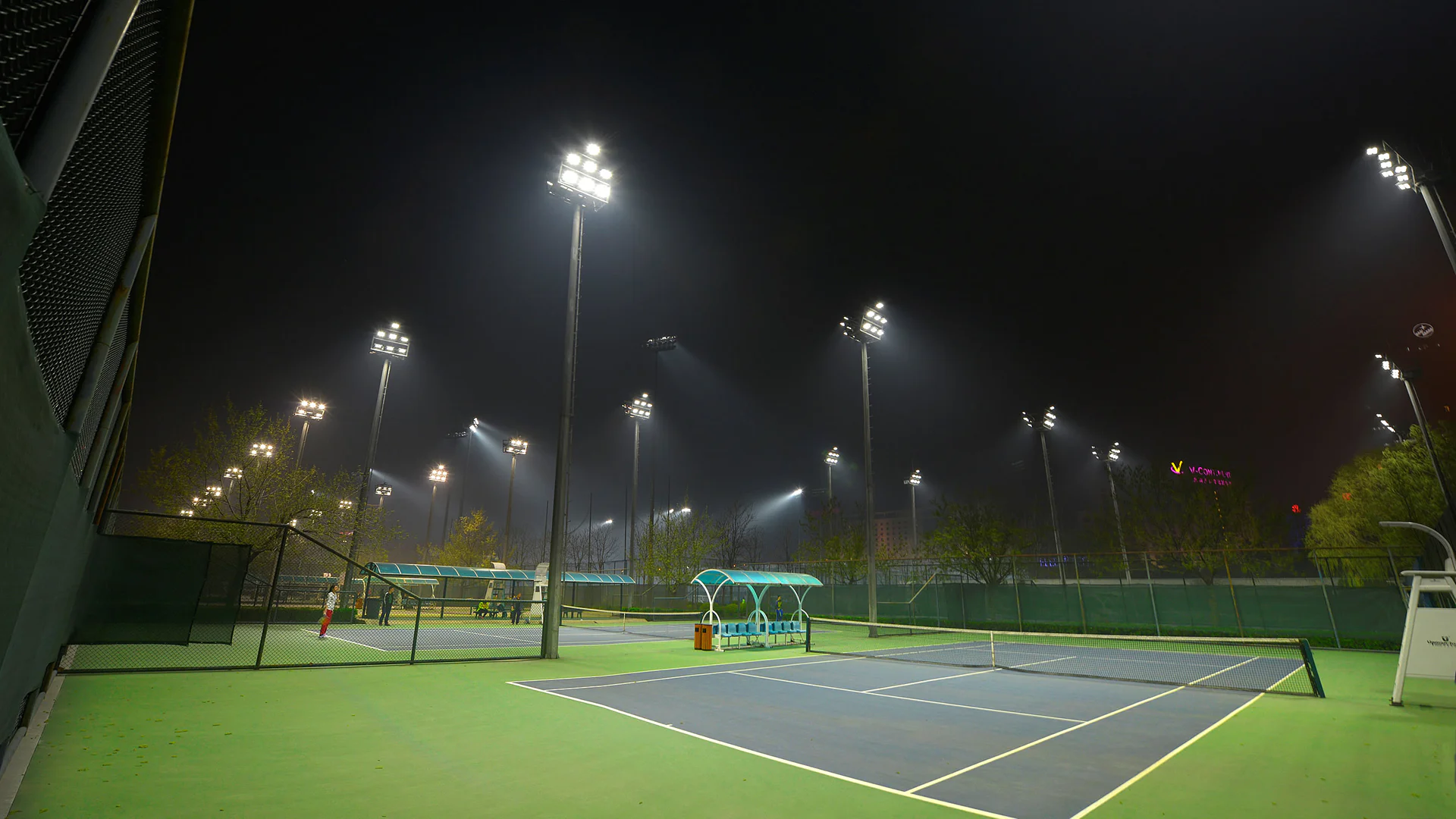 National Olympic Sports Center (Beijing) Tennis Courts — view 1