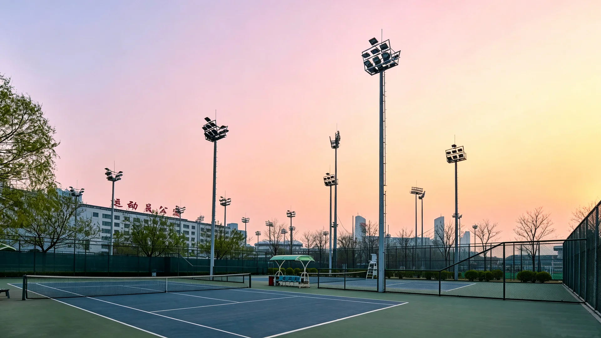 National Olympic Sports Center (Beijing) Tennis Courts — view 4